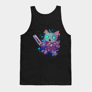 Zombie Cat Cyber Tank Top